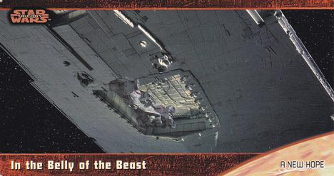 1997 Topps Widevision Star Wars Trilogy (Retail) #1 In the Belly of the Beast Front
