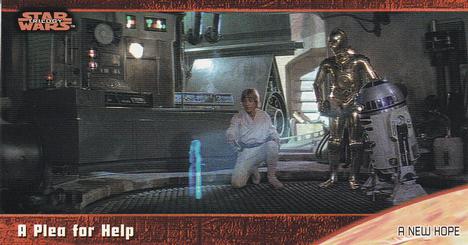1997 Topps Widevision Star Wars Trilogy (Retail) #6 A Plea for Help Front