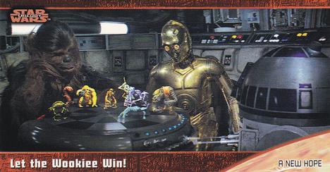 1997 Topps Widevision Star Wars Trilogy (Retail) #14 Let the Wookie Win! Front