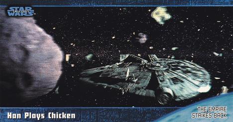 1997 Topps Widevision Star Wars Trilogy (Retail) #32 Han Plays Chicken Front