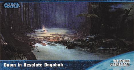1997 Topps Widevision Star Wars Trilogy (Retail) #33 Down in Desolate Dagobah Front