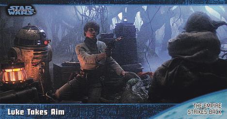 1997 Topps Widevision Star Wars Trilogy (Retail) #34 Luke Takes Aim Front