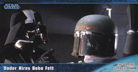 1997 Topps Widevision Star Wars Trilogy (Retail) #39 Vader hires Boba Fett Front