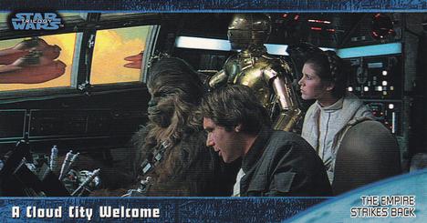 1997 Topps Widevision Star Wars Trilogy (Retail) #42 A Cloud City Welcome Front