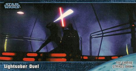 1997 Topps Widevision Star Wars Trilogy (Retail) #46 Lightsaber Duel Front