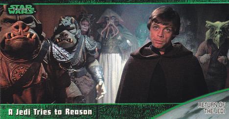 1997 Topps Widevision Star Wars Trilogy (Retail) #53 A Jedi tries to Reason Front