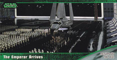 1997 Topps Widevision Star Wars Trilogy (Retail) #57 The Emperor Arrives Front