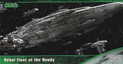 1997 Topps Widevision Star Wars Trilogy (Retail) #59 Rebel Fleet at the Ready Front