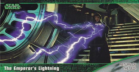 1997 Topps Widevision Star Wars Trilogy (Retail) #69 The Emperor's Lightning Front