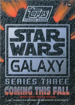 1995 Topps Star Wars Galaxy Series 3 - Promos #P4 Combo Back