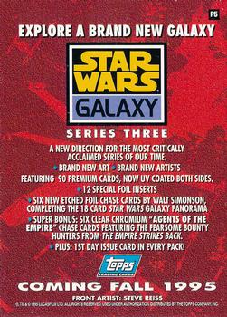 1995 Topps Star Wars Galaxy Series 3 - Promos #P5 AT-AT Back