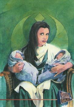 1995 Topps Star Wars Galaxy Series 3 - Promos #P7 Leia, Jacen and Jaina Solo Front