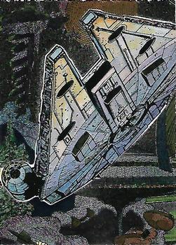 1995 Topps Star Wars Galaxy Series 3 - Etched Foil #14 Millennium Falcon Front