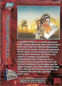 1995 Topps Star Wars Galaxy Series 3 - First Day Production #281 The Courtship of Princess Leia Back