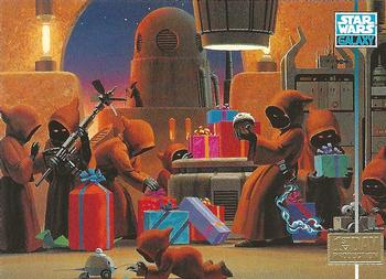 1995 Topps Star Wars Galaxy Series 3 - First Day Production #305 Christmas Card Front