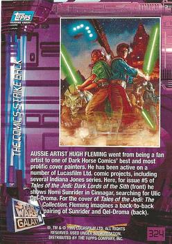 1995 Topps Star Wars Galaxy Series 3 - First Day Production #324 Hugh Fleming Back