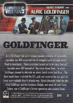 2002 Rittenhouse James Bond 40th Anniversary - Bond Villains (Color) #BV003 Gert Frobe as Auric Goldfinger Back