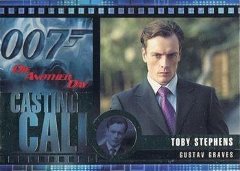 2002 Rittenhouse James Bond Die Another Day - Casting Call #C3 Toby Stephens Front
