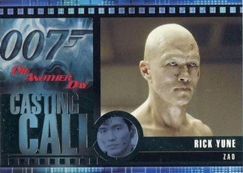 2002 Rittenhouse James Bond Die Another Day - Casting Call #C5 Rick Yune Front