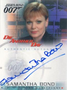 2002 Rittenhouse James Bond Die Another Day - Autographs #A4 Samantha Bond Front