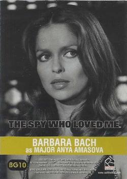 2003 Rittenhouse The Women of James Bond in Motion - Bond Girls Are Forever #BG10 Barbara Bach as Major Anya Amasova Back