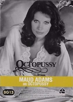 2003 Rittenhouse The Women of James Bond in Motion - Bond Girls Are Forever #BG13 Maud Adams as Octopussy Back