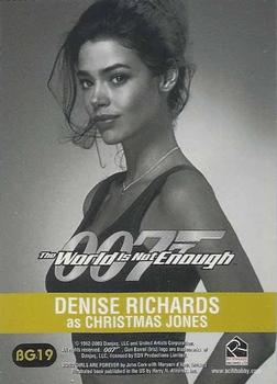 2003 Rittenhouse The Women of James Bond in Motion - Bond Girls Are Forever #BG19 Denise Richards as Christmas Jones Back