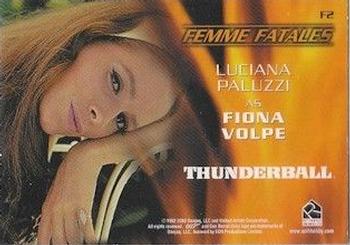 2003 Rittenhouse The Women of James Bond in Motion - Femmes Fatales #F2 Fiona Volpe Back