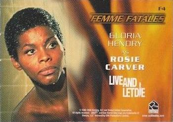 2003 Rittenhouse The Women of James Bond in Motion - Femmes Fatales #F4 Rosie Carver Back