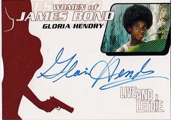 2003 Rittenhouse The Women of James Bond in Motion - Autographs #WA5 Gloria Hendry Front
