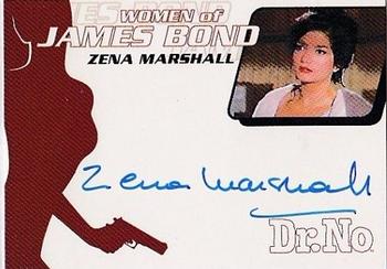 2003 Rittenhouse The Women of James Bond in Motion - Autographs #WA6 Zena Marshall Front