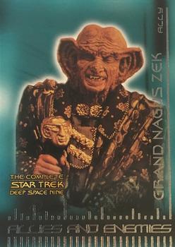 2003 Rittenhouse The Complete Star Trek Deep Space Nine - Allies & Enemies #B8 Grand Nagus Zek Front