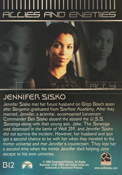 2003 Rittenhouse The Complete Star Trek Deep Space Nine - Allies & Enemies #B12 Jennifer Sisko Back