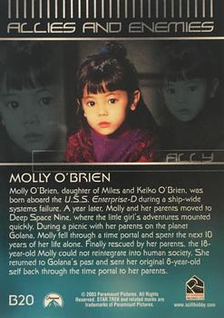 2003 Rittenhouse The Complete Star Trek Deep Space Nine - Allies & Enemies #B20 Molly O'Brien Back