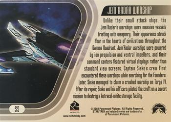 2003 Rittenhouse The Complete Star Trek Deep Space Nine - Ships of the Dominion War #S5 Jem'Hadar Battleship Back