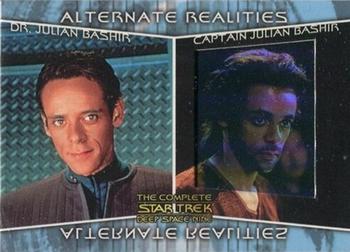 2003 Rittenhouse The Complete Star Trek Deep Space Nine - Alternate Realities #AR4 Dr. Julian Bashir / Captain Julian Bashir Front