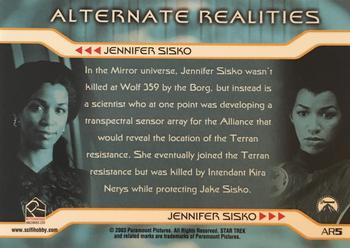 2003 Rittenhouse The Complete Star Trek Deep Space Nine - Alternate Realities #AR5 Jennifer Sisko / Jennifer Sisko Back