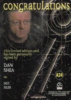 2003 Rittenhouse Stargate SG-1 Season 5 - Autographs #A24 Dan Shea Back