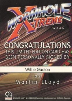2003 Rittenhouse Stargate SG-1 Season 5 - Autographs #WXA6 Willie Garson Back