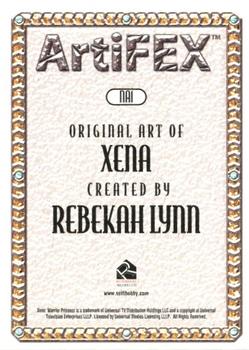 2004 Rittenhouse Xena Art & Images - ArtiFEX: Art by Rebekah Lynn #NA1 Xena Back