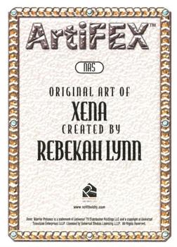 2004 Rittenhouse Xena Art & Images - ArtiFEX: Art by Rebekah Lynn #NA5 Xena Back