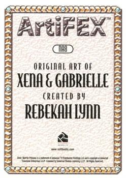 2004 Rittenhouse Xena Art & Images - ArtiFEX: Art by Rebekah Lynn #NA8 Gabrielle & Xena & Argo Back