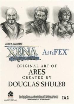 2004 Rittenhouse Xena Art & Images - ArtiFEX: Art by Douglas Shuler #IA2 Ares Back