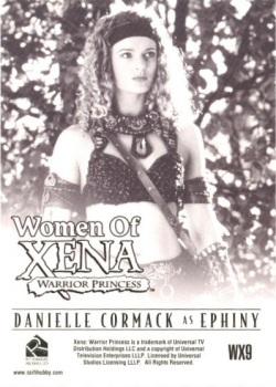 2004 Rittenhouse Xena Art & Images - Women of Xena #WX9 Danielle Cormack as Ephiny Back