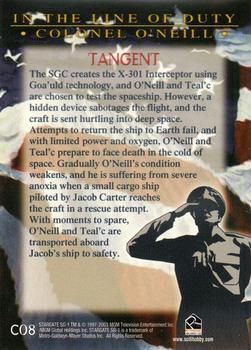 2004 Rittenhouse Stargate SG-1 Season 6 - Colonel O'Neill In the Line of Duty #CO8 Tangent Back