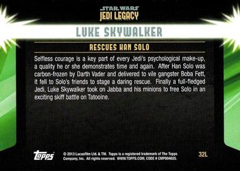 2013 Topps Star Wars: Jedi Legacy #32L A Daring rescue / Rescues Han Solo Back
