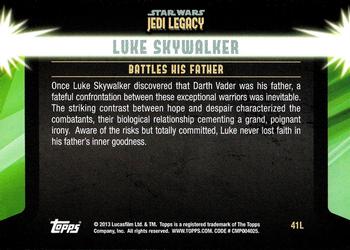 2013 Topps Star Wars: Jedi Legacy #41L Battle Through Blood / Battles his Father Back