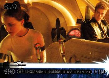 2013 Topps Star Wars: Jedi Legacy #23A A life-changing disregard of advisement / Leaves Tatooine for Geonosis Front