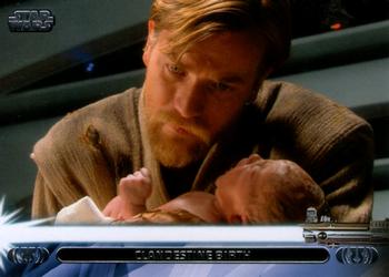 2013 Topps Star Wars: Jedi Legacy #1L Clandestine Birth / Born on Polis Massa Front
