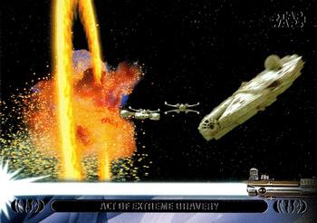 2013 Topps Star Wars: Jedi Legacy #14L Act of extreme bravery / Destroys Death Star Front